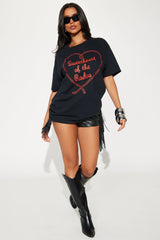 Sweetheart Rodeo Oversized Tee - Black