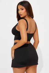 Pure Confidence Skort Set - Black
