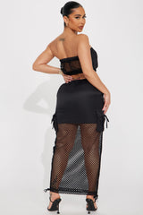 Don't Hold Back Skirt Set - Black