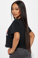 Go Topless Cropped Tee - Black