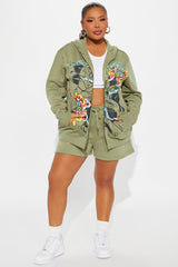Ed Hardy Butterfly Short - Sage