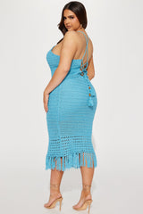 Island Girl Crochet Skirt Set - Aqua