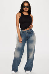 On To The Next Straight Leg Jeans - Vintage Wash