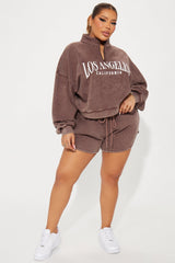 LA Vibes Short Set - Brown