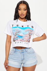Tokyo Cropped Tee - White