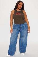 Howdy Love Ya'll Tank Top - Chocolate