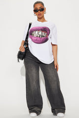 Mark My Words Grill Washed Tee - White