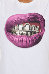 Mark My Words Grill Washed Tee - White