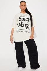 Spicy Margs Szn Oversized Tee - Natural