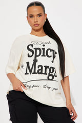 Spicy Margs Szn Oversized Tee - Natural