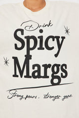 Spicy Margs Szn Oversized Tee - Natural