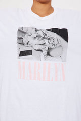 Marilyn Monroe The One & Only Oversized Tee - White