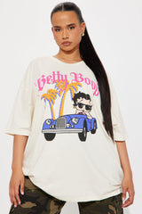 Betty Boop Blvd Oversized Tee - Cream
