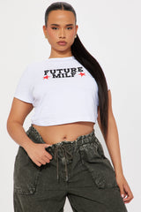 Future MILF Baby Tee - White