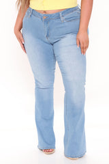 Jodie High Rise Flare Jeans - Light Blue Wash