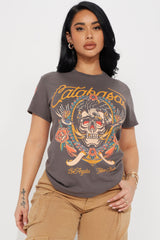 Calabasas Tattoo Club Graphic Tshirt - Charcoal