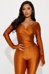 Lover Girl Metallic Legging Set - Bronze