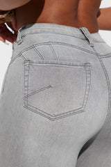 Madrid Booty Lifting High Rise Stretch Skinny Jeans - Grey