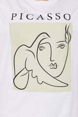 Pablo Picasso Oversized Tee - White