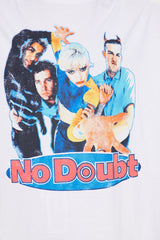 No Doubt Oversized Washed Tee - White Wash