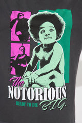 Biggie Baby Washed Oversized Tee - Black