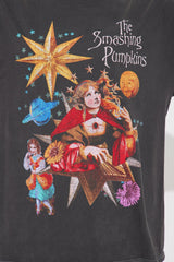 Smashing Pumpkins Oversized Washed Tee - Black