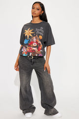Smashing Pumpkins Oversized Washed Tee - Black