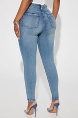 Gemma High Rise Stretch Skinny Jeans - Vintage Wash