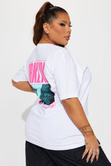 Brooklyn Front And Back Graphic Tee - White