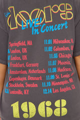 The Doors LIVE Washed Oversized Tee - Charcoal