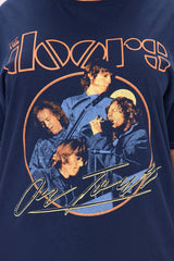 The Doors On Tour Washed Oversized Tee - Navy