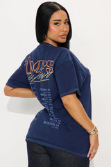 The Doors On Tour Washed Oversized Tee - Navy