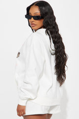 Nothin Like Me Bow Hoodie - Ivory