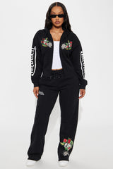 Von Dutch Skull Oasis Zip Up Hoodie - Black/combo