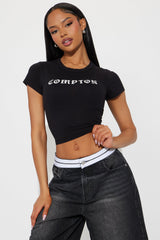 Compton Baby Tee - Black