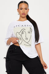 Pablo Picasso Oversized Tee - White