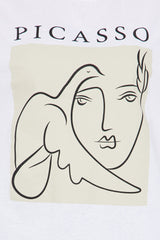 Pablo Picasso Oversized Tee - White