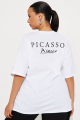 Pablo Picasso Oversized Tee - White
