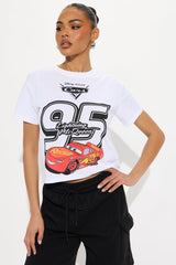 Cars '95 Lightning Mc Queen Graphic Tee - White
