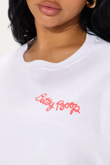 Betty Boop Queen Oversized Tee - White