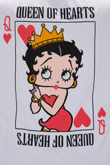 Betty Boop Queen Oversized Tee - White