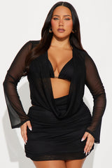 VIP Status 3 Piece Mini Skirt Set - Black