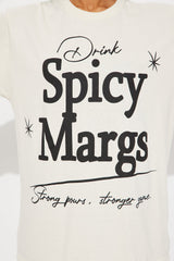 Spicy Margs Szn Oversized Tee - Natural