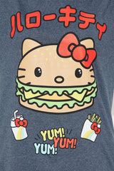 Hello Kitty Cheeseburger Tee - Charcoal