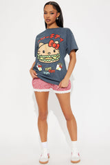 Hello Kitty Cheeseburger Tee - Charcoal