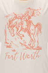 Texas Sun Oversized Tee - Natural
