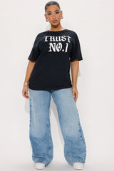 Trust No. 1 Oversized Tee - Black