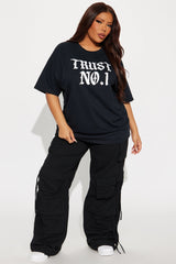Trust No. 1 Oversized Tee - Black