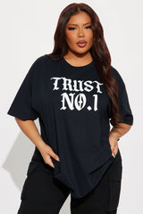 Trust No. 1 Oversized Tee - Black