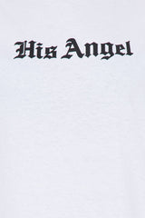 His Angel Oversized Tee - White